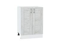 Шкаф нижний с 2-мя дверцами Лофт Белый, Nordic Oak, 600 В*Ш*Г 816*600*480, фасад МДФ  Nordic Oak, корпус  Белый ms2510VVT_36043