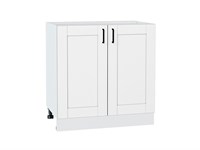 Шкаф нижний с 2-мя дверцами Лофт Белый, Super White, 800 В*Ш*Г 816*800*480, фасад МДФ  Super White, корпус  Белый ms2510VVT_55433