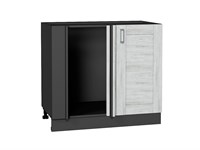 Шкаф нижний угловой Лофт Graphite, Nordic Oak В*Ш*Г 816*890*480, фасад МДФ  Nordic Oak, корпус  Graphite ms2510VVT_39545