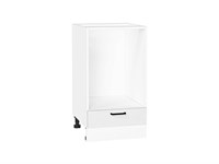 Шкаф нижний под духовку Лофт Белый, Super White, 450 В*Ш*Г 816*450*476, фасад МДФ  Super White, корпус  Белый ms2510VVT_67124