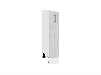 Шкаф нижний бутылочница Лофт Белый, Nordic Oak, 150 В*Ш*Г 816*150*480, фасад МДФ  Nordic Oak, корпус  Белый ms2510VVT_36120