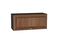 Шкаф верхний горизонтальный Шале Graphite, Brown Dreamline, 800 В*Ш*Г 358*800*320, фасад МДФ  Brown Dreamline, корпус  Graphite ms2510VVT_53738