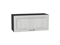 Шкаф верхний горизонтальный Шале Graphite, White Dreamline, 800 В*Ш*Г 358*800*320, фасад МДФ  White Dreamline, корпус  Graphite ms2510VVT_53732