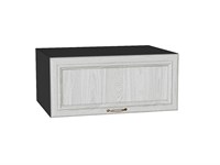 Шкаф верхний горизонтальный глубокий Шале Graphite, White Dreamline, 800 В*Ш*Г 358*800*576, фасад МДФ  White Dreamline, корпус  Graphite ms2510VVT_53696