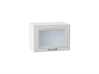 Шкаф верхний горизонтальный остекленный Шале Белый, White Dreamline, 500 В*Ш*Г 358*500*320, фасад МДФ/Стекло  White Dreamline, корпус  Белый ms2510VVT_53715
