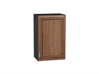 Шкаф верхний с 1-ой дверцей Шале Graphite, Brown Dreamline, 720, 450 В*Ш*Г 716*450*320, фасад МДФ  Brown Dreamline, корпус  Graphite ms2510VVT_53779