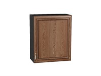 Шкаф верхний с 1-ой дверцей Шале Graphite, Brown Dreamline, 720, 600 В*Ш*Г 716*600*320, фасад МДФ  Brown Dreamline, корпус  Graphite ms2510VVT_53781