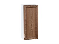 Шкаф верхний с 1-ой дверцей Шале Белый, Brown Dreamline, 920, 400 В*Ш*Г 920*400*320, фасад МДФ  Brown Dreamline, корпус  Белый ms2510VVT_53773