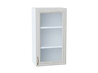 Шкаф верхний с 1-ой остекленной дверцей Шале Белый, White Dreamline, 920, 500 В*Ш*Г 920*500*320, фасад МДФ/Стекло  White Dreamline, корпус  Белый ms2510VVT_53792