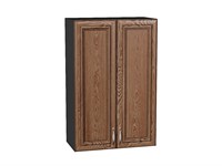 Шкаф верхний с 2-мя дверцами Шале Graphite, Brown Dreamline, 920, 600 В*Ш*Г 920*600*320, фасад МДФ  Brown Dreamline, корпус  Graphite ms2510VVT_53825