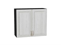 Шкаф верхний с 2-мя дверцами Шале Graphite, White Dreamline, 720, 800 В*Ш*Г 716*800*320, фасад МДФ  White Dreamline, корпус  Graphite ms2510VVT_53816