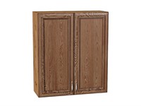 Шкаф верхний с 2-мя дверцами Шале Дуб Вотан, Brown Dreamline, 920, 800 В*Ш*Г 920*800*302, фасад   Brown Dreamline, корпус  Дуб Вотан ms2510VVT_61331