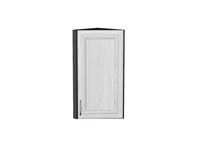 Шкаф верхний торцевой Шале Graphite, White Dreamline, 720 В*Ш*Г 716*300*306, фасад МДФ  White Dreamline, корпус  Graphite ms2510VVT_53845