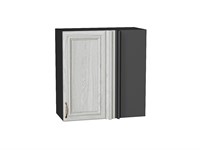 Шкаф верхний прямой угловой Шале Graphite, White Dreamline, 690 В*Ш*Г 716*690*345, фасад МДФ  White Dreamline, корпус  Graphite ms2510VVT_53741
