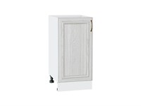 Шкаф нижний с 1-ой дверцей Шале Белый, White Dreamline, 400 В*Ш*Г 816*400*480, фасад МДФ  White Dreamline, корпус  Белый ms2510VVT_53948