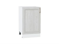 Шкаф нижний с 1-ой дверцей Шале Белый, White Dreamline, 500 В*Ш*Г 816*500*480, фасад МДФ  White Dreamline, корпус  Белый ms2510VVT_53950