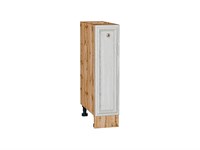 Шкаф нижний с 1-ой дверцей Шале Дуб Вотан, White Dreamline, 200 В*Ш*Г 816*200*480, фасад МДФ  White Dreamline, корпус  Дуб Вотан ms2510VVT_66228