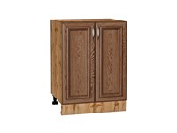 Шкаф нижний с 2-мя дверцами Шале Дуб Вотан, Brown Dreamline, 600 В*Ш*Г 816*600*480, фасад МДФ  Brown Dreamline, корпус  Дуб Вотан ms2510VVT_61382