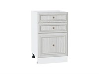 Шкаф нижний с 3-мя ящиками Шале Белый, White Dreamline, 500 В*Ш*Г 816*500*480, фасад МДФ  White Dreamline, корпус  Белый ms2510VVT_53985