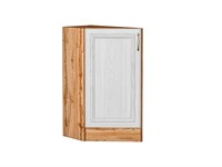 Шкаф нижний торцевой Шале Дуб Вотан, White Dreamline В*Ш*Г 816*296*554, фасад МДФ  White Dreamline, корпус  Дуб Вотан ms2510VVT_61373