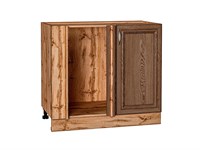 Шкаф нижний угловой Шале Дуб Вотан, Brown Dreamline В*Ш*Г 816*890*480, фасад МДФ  Brown Dreamline, корпус  Дуб Вотан ms2510VVT_61376