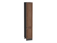 Шкаф пенал с 2-мя дверцами Шале Graphite, Brown Dreamline, 2340, 400 В*Ш*Г 2336*400*576, фасад МДФ  Brown Dreamline, корпус  Graphite ms2510VVT_54041