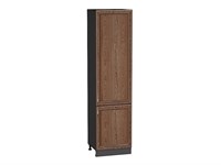 Шкаф пенал с 2-мя дверцами Шале Graphite, Brown Dreamline, 2340, 600 В*Ш*Г 2336*600*576, фасад МДФ  Brown Dreamline, корпус  Graphite ms2510VVT_54042