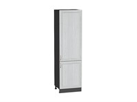 Шкаф пенал с 2-мя дверцами Шале Graphite, White Dreamline, 2140, 600 В*Ш*Г 2132*600*576, фасад МДФ  White Dreamline, корпус  Graphite ms2510VVT_54032