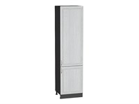 Шкаф пенал с 2-мя дверцами Шале Graphite, White Dreamline, 2340, 600 В*Ш*Г 2336*600*576, фасад МДФ  White Dreamline, корпус  Graphite ms2510VVT_54034