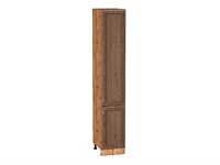 Шкаф пенал с 2-мя дверцами Шале Дуб Вотан, Brown Dreamline, 2340, 400 В*Ш*Г 2336*400*576, фасад МДФ  Brown Dreamline, корпус  Дуб Вотан ms2510VVT_61409