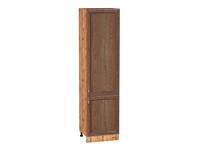Шкаф пенал с 2-мя дверцами Шале Дуб Вотан, Brown Dreamline, 2340, 600 В*Ш*Г 2336*600*576, фасад МДФ  Brown Dreamline, корпус  Дуб Вотан ms2510VVT_61410