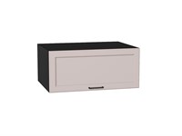 Шкаф верхний горизонтальный глубокий Барселона Graphite, Кашемир, 800 В*Ш*Г 358*800*578, фасад МДФ  Кашемир, корпус  Graphite ms2510VVT_52908