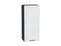 Шкаф верхний с 1-ой дверцей Барселона Graphite, Белый, 920, 400 В*Ш*Г 920*400*324, фасад МДФ  Белый, корпус  Graphite ms2510VVT_53003
