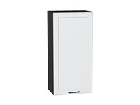Шкаф верхний с 1-ой дверцей Барселона Graphite, Белый, 920, 450 В*Ш*Г 920*450*324, фасад МДФ  Белый, корпус  Graphite ms2510VVT_53004