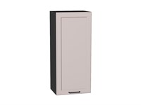 Шкаф верхний с 1-ой дверцей Барселона Graphite, Кашемир, 920, 400 В*Ш*Г 920*400*324, фасад МДФ  Кашемир, корпус  Graphite ms2510VVT_53023