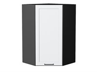 Шкаф верхний угловой Барселона Graphite, Белый, 920 В*Ш*Г 920*600*606, фасад МДФ  Белый, корпус  Graphite ms2510VVT_53199