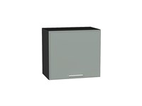 Шкаф верхний горизонтальный Квадро Graphite, Аквамарин, 460, 500 В*Ш*Г 458*500*321, фасад МДФ  Аквамарин, корпус  Graphite ms2510VVT_72913