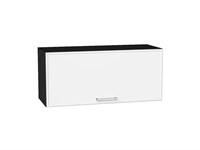 Шкаф верхний горизонтальный Квадро Graphite, Белый, 360, 800 В*Ш*Г 358*800*321, фасад МДФ  Белый, корпус  Graphite ms2510VVT_72900