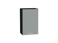 Шкаф верхний с 1-ой дверцей Квадро Graphite, Аквамарин, 720, 450 В*Ш*Г 716*450*321, фасад МДФ  Аквамарин, корпус  Graphite ms2510VVT_73094