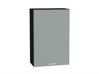 Шкаф верхний с 1-ой дверцей Квадро Graphite, Аквамарин, 920, 600 В*Ш*Г 920*600*321, фасад МДФ  Аквамарин, корпус  Graphite ms2510VVT_73102