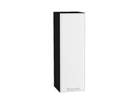 Шкаф верхний с 1-ой дверцей Квадро Graphite, Белый, 920, 300 В*Ш*Г 920*300*321, фасад МДФ  Белый, корпус  Graphite ms2510VVT_73121