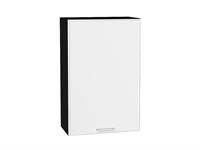 Шкаф верхний с 1-ой дверцей Квадро Graphite, Белый, 920, 600 В*Ш*Г 920*600*321, фасад МДФ  Белый, корпус  Graphite ms2510VVT_73126