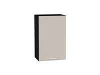 Шкаф верхний с 1-ой дверцей Квадро Graphite, Кашемир, 720, 450 В*Ш*Г 716*450*321, фасад МДФ  Кашемир, корпус  Graphite ms2510VVT_73106