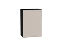 Шкаф верхний с 1-ой дверцей Квадро Graphite, Кашемир, 720, 500 В*Ш*Г 716*500*321, фасад МДФ  Кашемир, корпус  Graphite ms2510VVT_73107