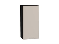 Шкаф верхний с 1-ой дверцей Квадро Graphite, Кашемир, 920, 450 В*Ш*Г 920*450*321, фасад МДФ  Кашемир, корпус  Graphite ms2510VVT_73112