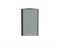 Шкаф верхний торцевой Квадро Graphite, Аквамарин, 720 В*Ш*Г 716*300*307, фасад МДФ  Аквамарин, корпус  Graphite ms2510VVT_73210