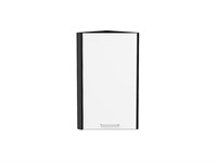 Шкаф верхний торцевой Квадро Graphite, Белый, 720 В*Ш*Г 716*300*307, фасад МДФ  Белый, корпус  Graphite ms2510VVT_73209