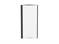 Шкаф верхний торцевой Квадро Graphite, Белый, 920 В*Ш*Г 920*300*307, фасад МДФ  Белый, корпус  Graphite ms2510VVT_73214