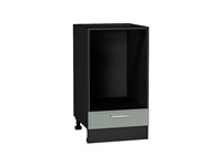 Шкаф нижний под духовку Квадро Graphite, Аквамарин, 450 В*Ш*Г 816*450*477, фасад МДФ  Аквамарин, корпус  Graphite ms2510VVT_73356