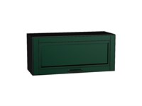 Шкаф верхний горизонтальный Дублин Graphite, Special Green, 360, 800 В*Ш*Г 358*800*318, фасад МДФ  Special Green, корпус  Graphite ms2510VVT_72841